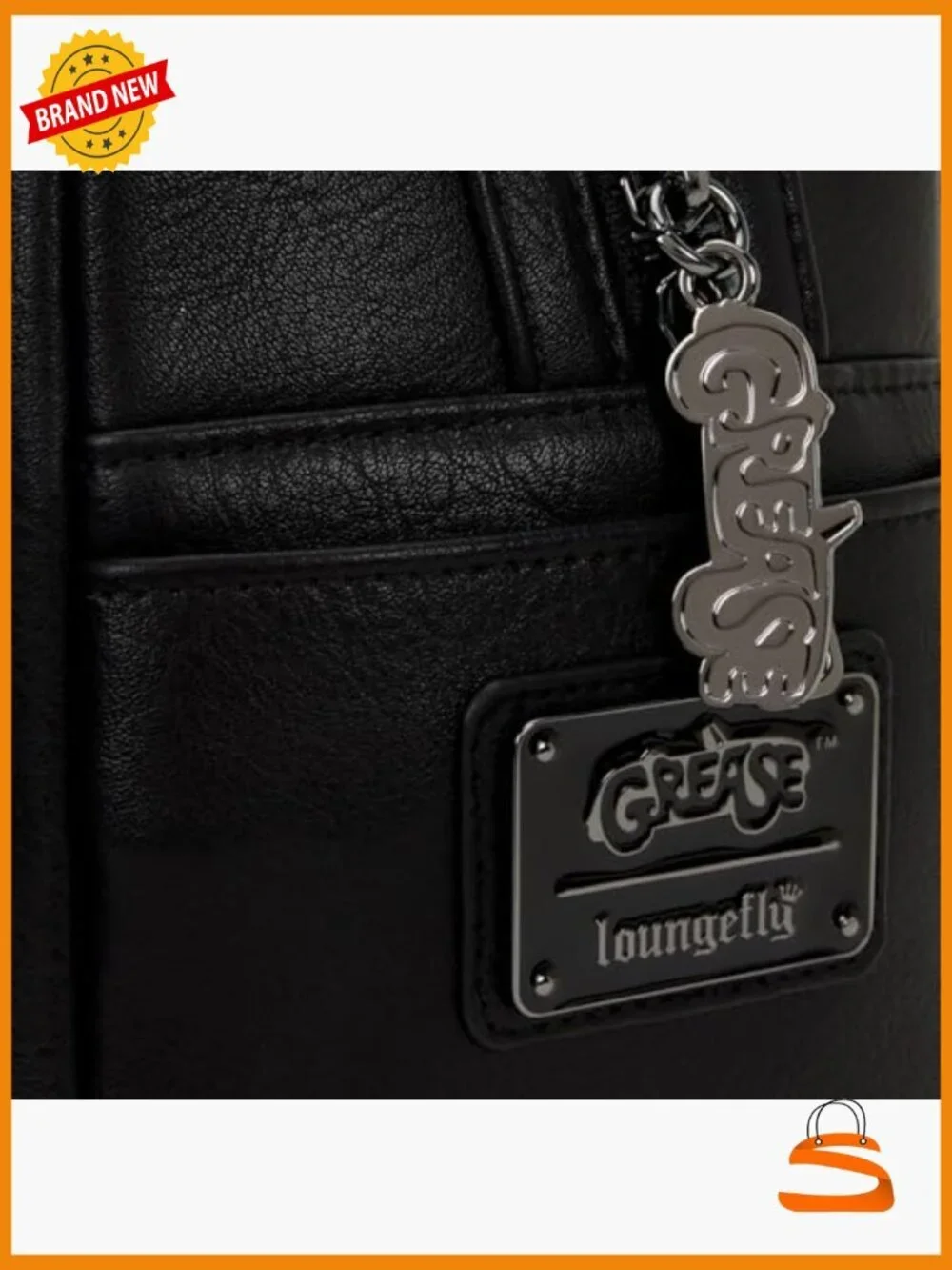 Grease T-Birds Mini Backpack Faux Leather Embroidered Handbag